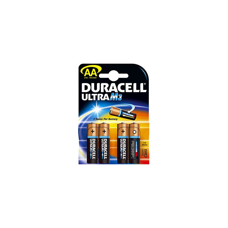 Blister da 4 pile - DURACELL LR6 - LR06 - AA M3