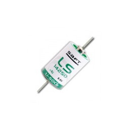 SAFT LS14250  -  Pile Lithium - 1/2AA - CNA - Fils coaxial 3,6V - 1,2Ah