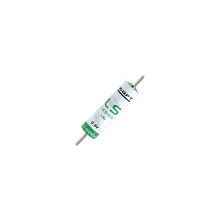 Pila SAFT LS14500 - litio  AA - CNA - Fili coassiali 3,6V - 2,4Ah
