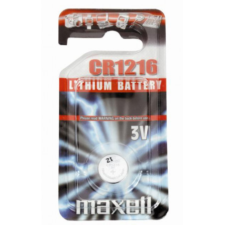 Pila a bottone litio Maxell - CR1216 Standard