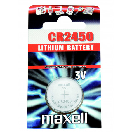 Pile a Bottone Litio - CR2450 MAXELL Standard