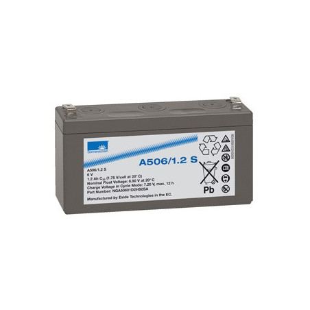 EXIDE Sonnenschein 6V - 1,2Ah - Dryfit A500 - Bac VO - A506/1.2A