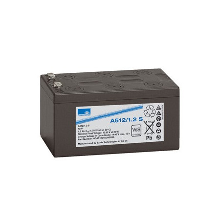 EXIDE Sonnenschein 12V - 1,2Ah - Dryfit A500 - Bac VO - A512/1.2A