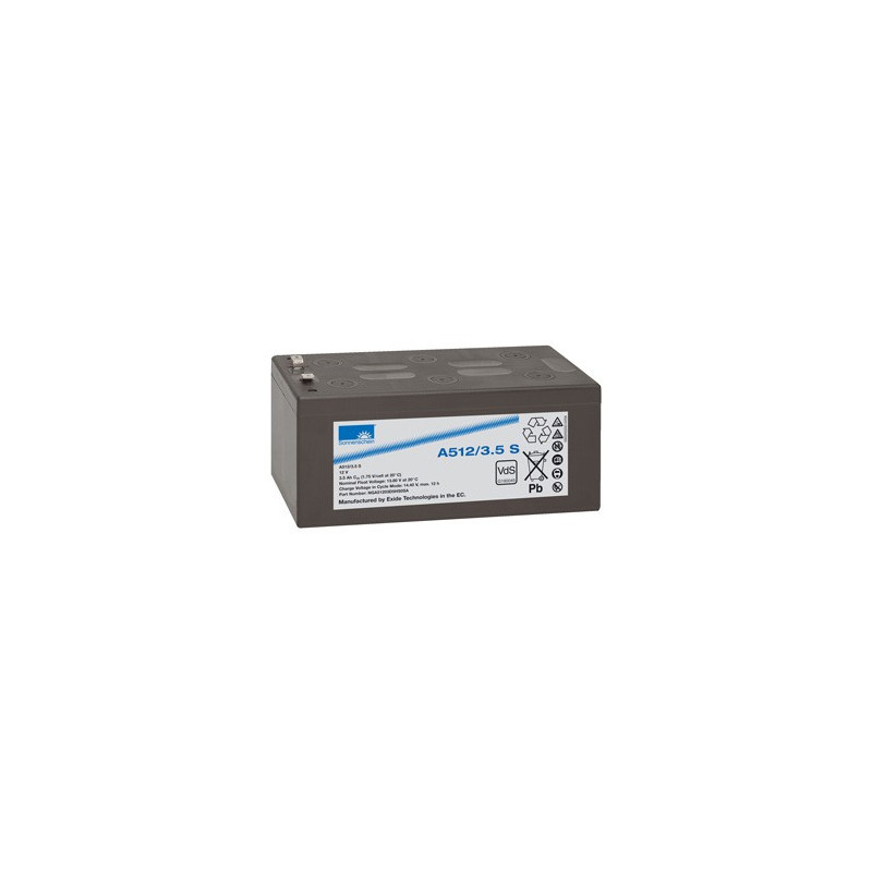 EXIDE Sonnenschein 12V - 3,5Ah - Dryfit A500 - Bac VO - A512/3.5A
