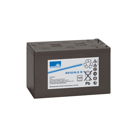 EXIDE Sonnenschein 12V - 6,5Ah - Dryfit A500 - Bac VO - A512/6.5A