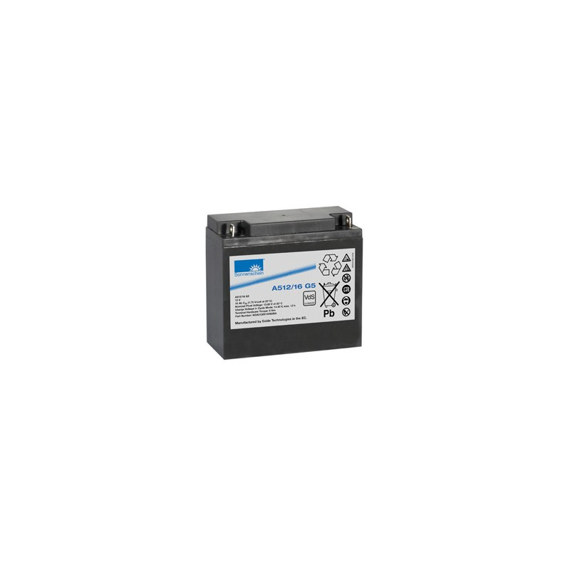 Batteria EXIDE Sonnenschein 12V - 16,0Ah - Dryfit A500 - G5 - A512/16A