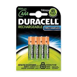 Pile DURACELL HR03 - AAA 800mAh - Blister x 4 - Tecnologia