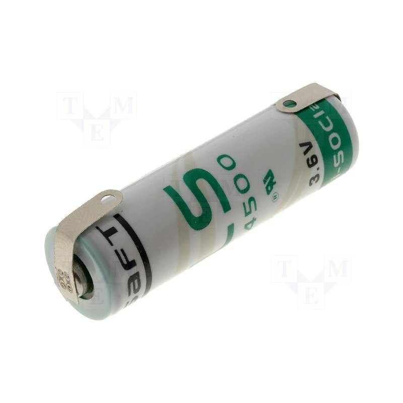 SAFT LS14500 - Pile Lithium - AA - Languettes 3,6V - 2.4Ah SAFT LS14500 - Pile Lithium - AA - Languettes 3,6V - 2.4Ah