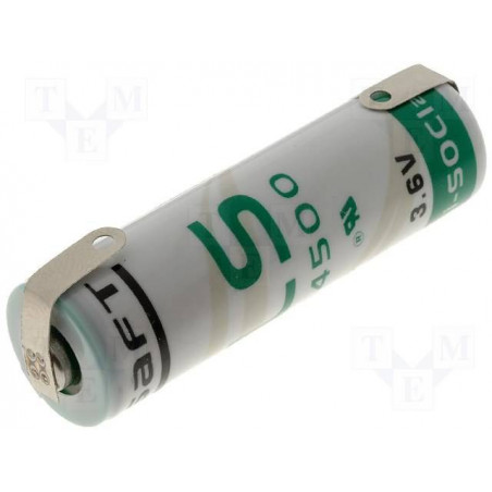 pila SAFT LS14500 - Pile Litio - AA - Linguette 3,6V - 2.4Ah