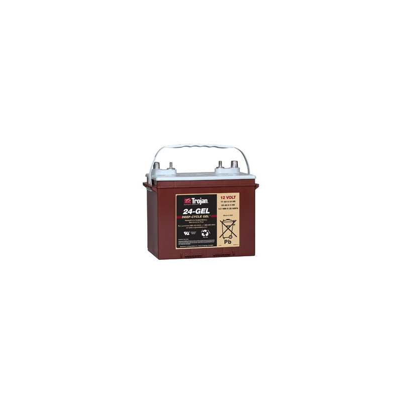 Batteria TROJAN 12V - 77Ah - 24TMX GEL - DEEP Ciclo gel