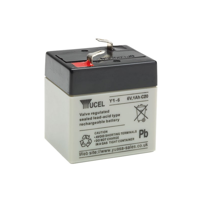 YUASA / YUCEL 6V - 1.0Ah - Y1-6 - AGM YUASA / YUCEL 6V - 1.0Ah - Y1-6 - AGM