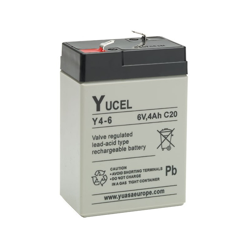 Batteria YUASA / YUCEL 6V - 4.0Ah - Y4-6 - AGM