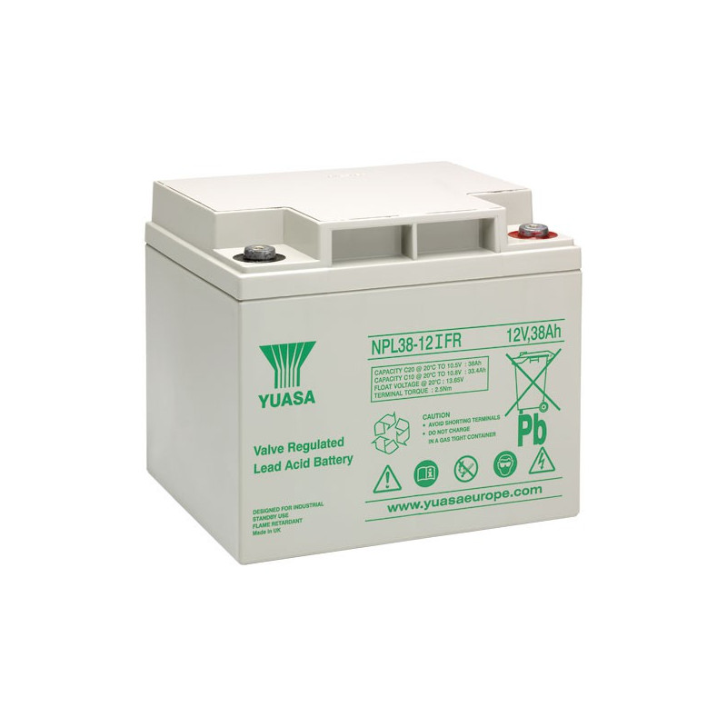 YUASA 12V - 38.0Ah  - NPL38-12 I FR - AGM