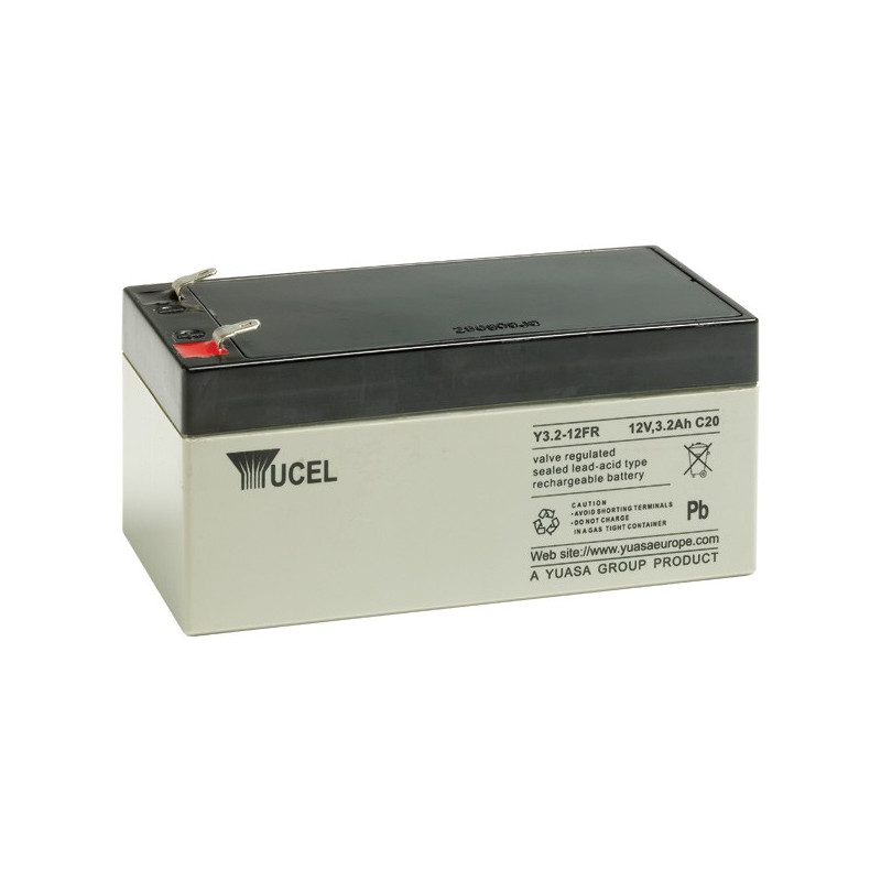 YUASA / YUCEL 12V - 3.2Ah - Y3.2-12FR - AGM YUASA / YUCEL 12V - 3.2Ah - Y3.2-12FR - AGM