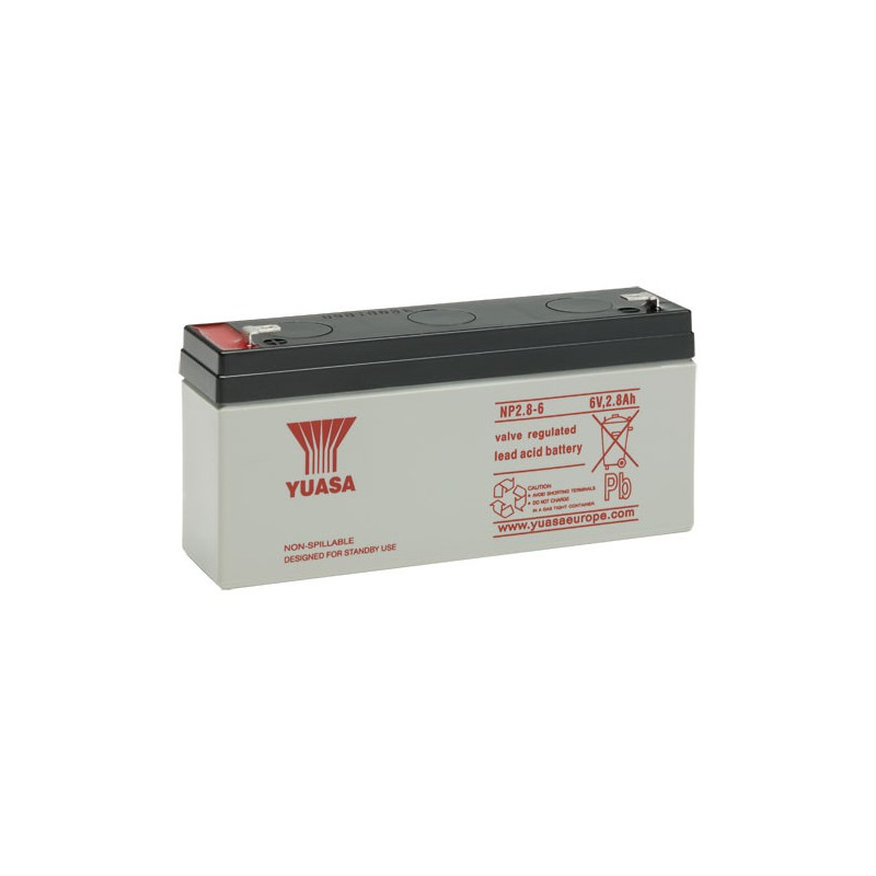 Batteria YUASA 6V - 2.8Ah - NP2.8-6 - AGM