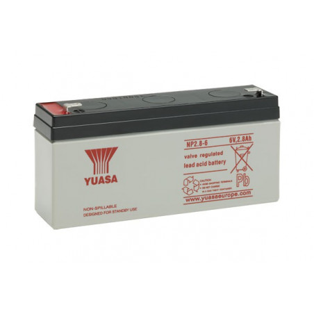 Batteria YUASA 6V - 2.8Ah - NP2.8-6 - AGM