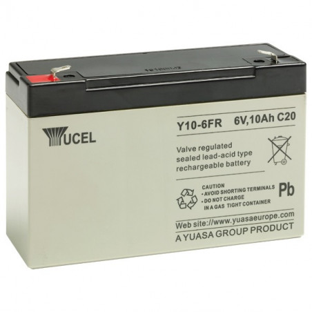 Batteria YUASA / YUCEL 6V - 10.0Ah - Y10-6FR - AGM