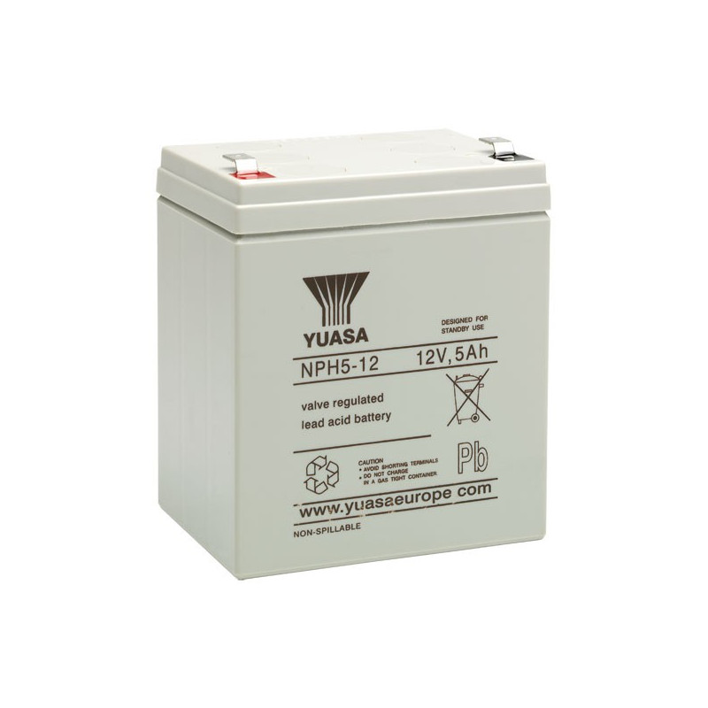 YUASA 12V - 5.0Ah - NPH5-12 - AGM - Spécial Onduleur YUASA 12V - 5.0Ah - NPH5-12 - AGM - Spécial Onduleur