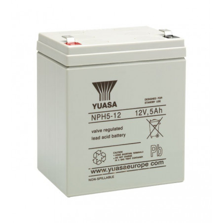 Batteria YUASA 12V - 5.0Ah - NPH5-12 - AGM - Per inventer