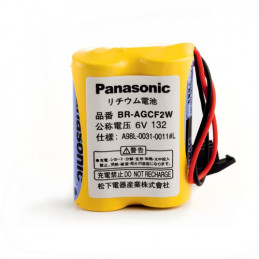 PANASONIC PACK Pile Lithium BR A  - 6V - 1800mAh + connecteur noir