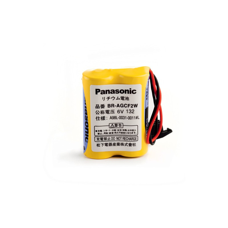 PANASONIC PACK Pile Lithium BR A  - 6V - 1800mAh + connecteur noir