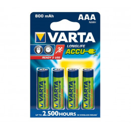 Pile VARTA HR03 - AAA 1.2V 800mAh - Blister da 4