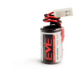 Pila litio ER14250 - 3.6V - 1200mAh + connettore