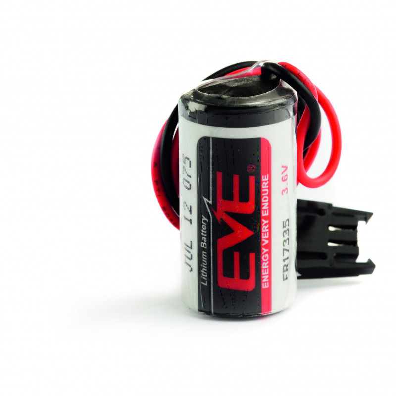 Pila litio CR17335 + Connetore