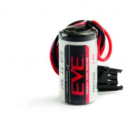 Pila litio CR17335 + Connetore