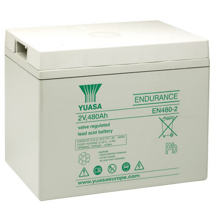 Batteria YUASA piombo EN480-2 2V 480Ah