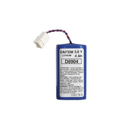 DAITEM Compatibile Pile Batterie Antifurti BATLI05 - 3,6V - 4,0Ah - Compatibile DAITEM/LOGISTY