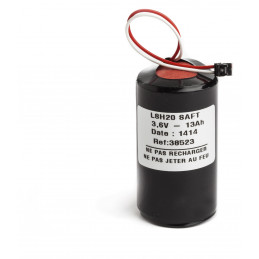 Pile per Allarme Compatibile LEGRAND 432 90 - D - LSH20 - 3,6V - 13,0Ah + connettore NERO Centrale 432 14