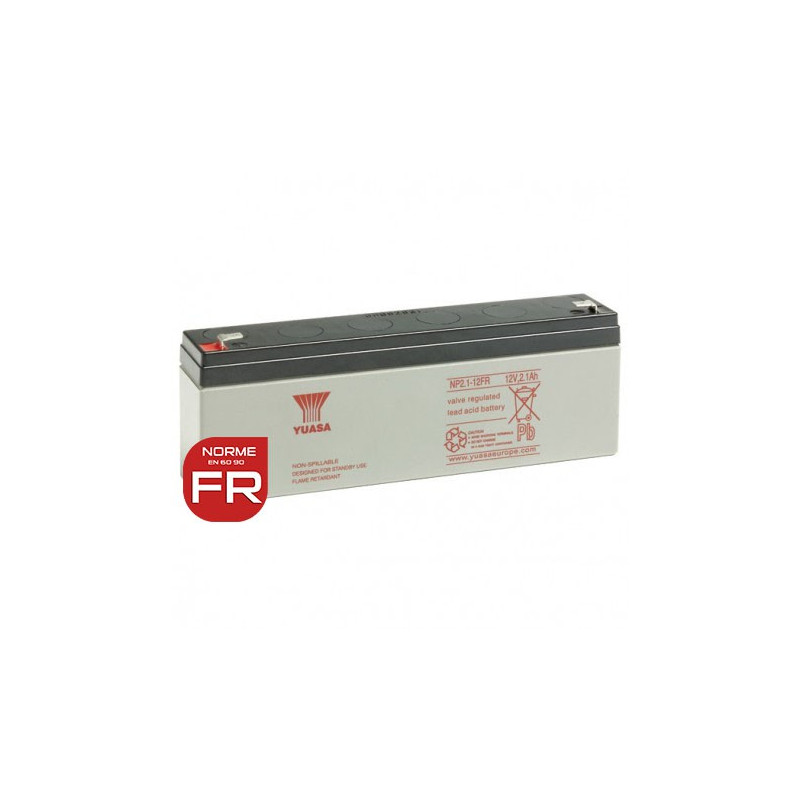 YUASA 12V - 2.1Ah - NP2.1-12FR - AGM YUASA 12V - 2.1Ah - NP2.1-12FR - AGM