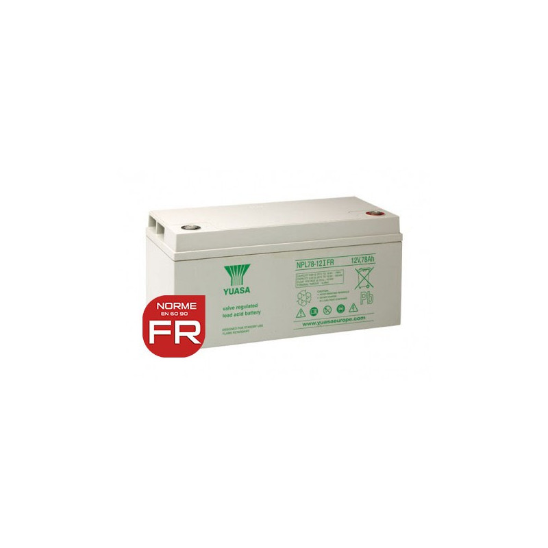 YUASA 12V - 78.0Ah - NPL78-12 I FR - AGM YUASA 12V - 78.0Ah - NPL78-12 I FR - AGM