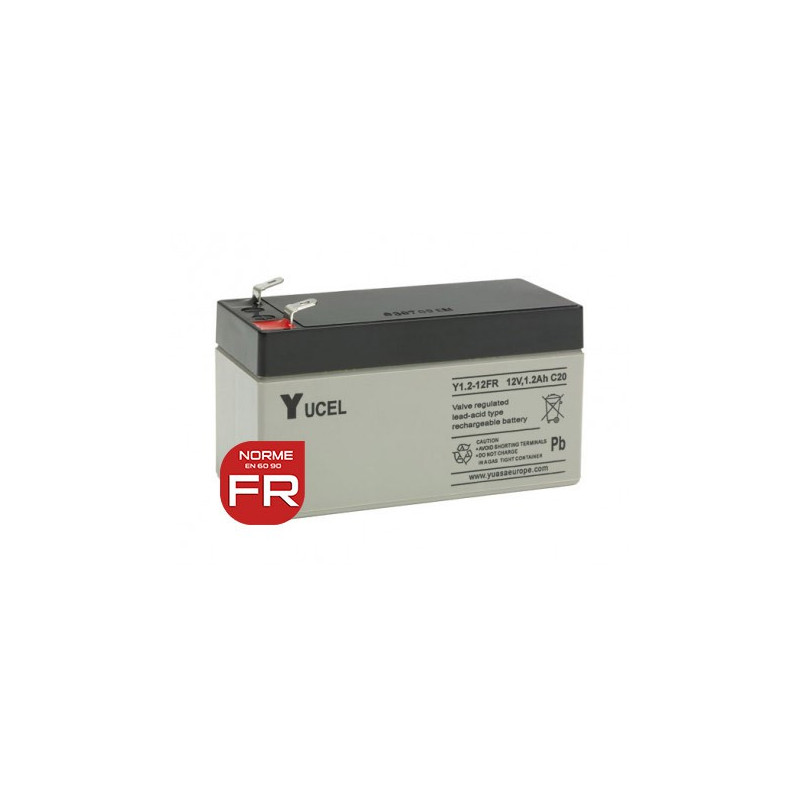 YUASA / YUCEL 12V - 1.2Ah - Y1.2-12FR - AGM YUASA / YUCEL 12V - 1.2Ah - Y1.2-12FR - AGM