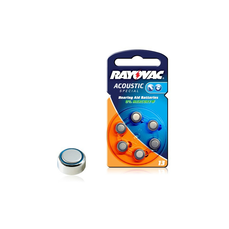 Pila bottone Zinc Air RAYOVAC  - 13AE Acoustic