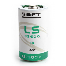 Pila al litio SAFT LS33600 - D  - 3,6V - 16,5A