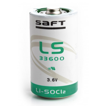 Pila al litio SAFT LS33600 - D  - 3,6V - 16,5A
