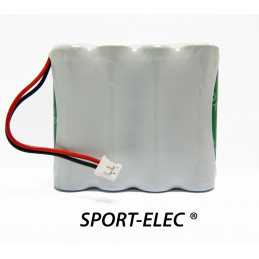 PACK Batterie NiMh 4.8V - 1700mAh - Multi sport SPORT-ELEC + Connettor