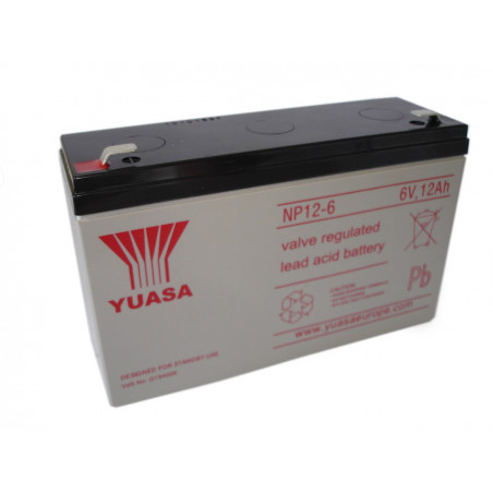Batteria YUASA 6V - 12.0Ah - NP12-6 - AGM