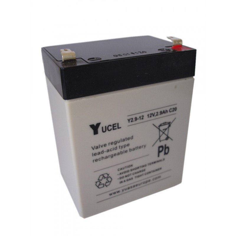 YUASA / YUCEL 12V - 2.9Ah - Y2.9-12 - AGM YUASA / YUCEL 12V - 2.9Ah - Y2.9-12 - AGM