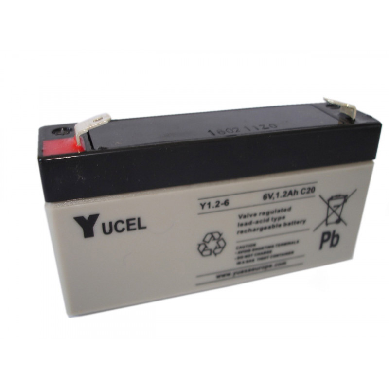 Batteria YUASA / YUCEL 6V - 1.2Ah - Y1.2-6 -AGM