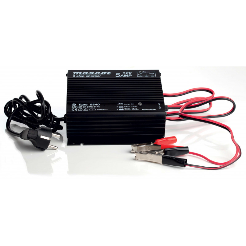 MASCOT Chargeur PB PRO - 12V – 5Ah – 3 Steps – M 9840 MASCOT Chargeur PB PRO - 12V – 5Ah – 3 Steps – M 9840