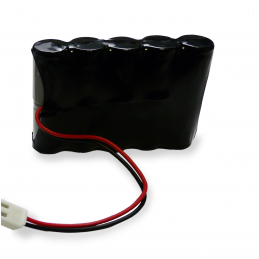 Pacco Batterie NiCd 12.0V 0.6Ah + Connettore - MANUSA