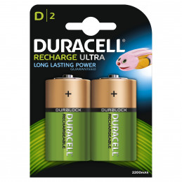 Pila DURACELL HR20 - D 2200mAh - Blister x 2