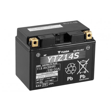 Batteria moto YUASA YTZ14S - Piombo- 12V - 11.2Ah
