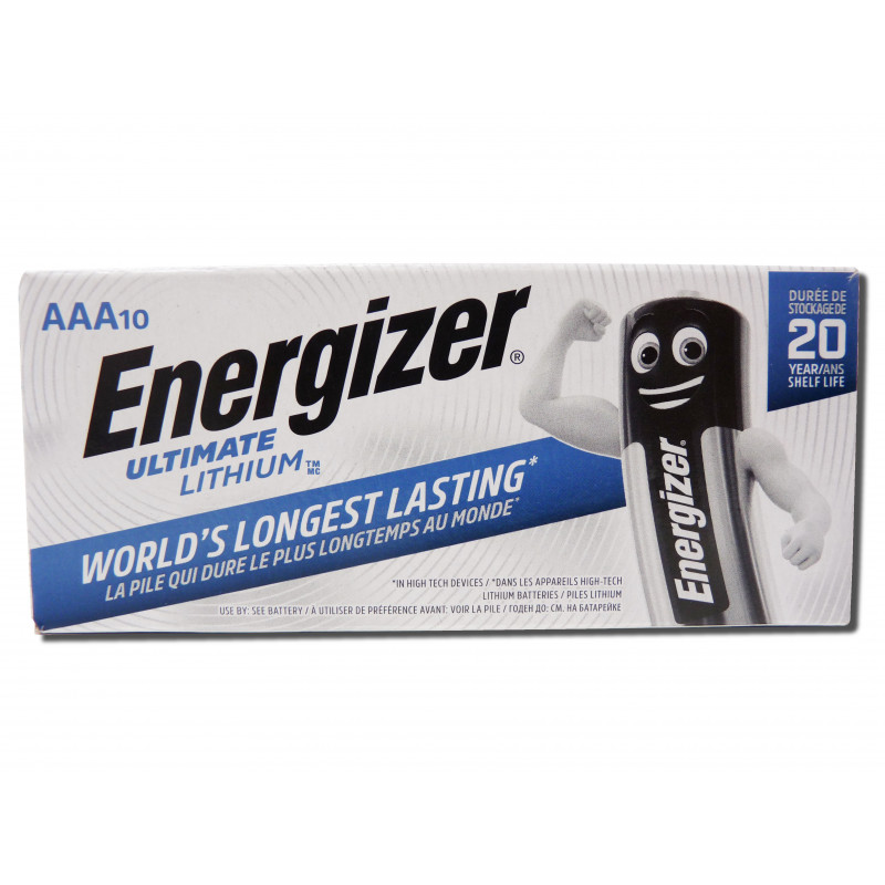 PILE ENERGIZER L92 - Formato LR03 - AAA Ultimate - Blister da 10