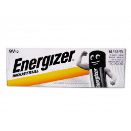 Pile ENERGIZER 6LR61 - 9V Industriale - Pacco da 12 batterie