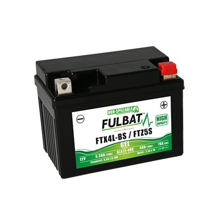 Batterie moto FTX4L-BS/FTZ5S FULBAT GEL - 12V - 10.05Ah