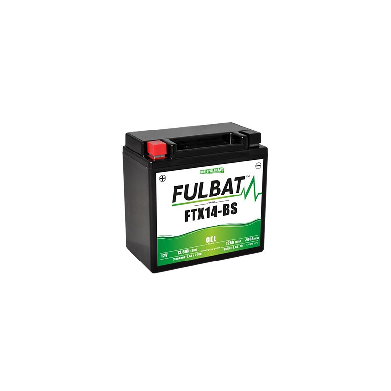 Batterie moto FTX14-BS FULBAT GEL - 12V - 12.6Ah